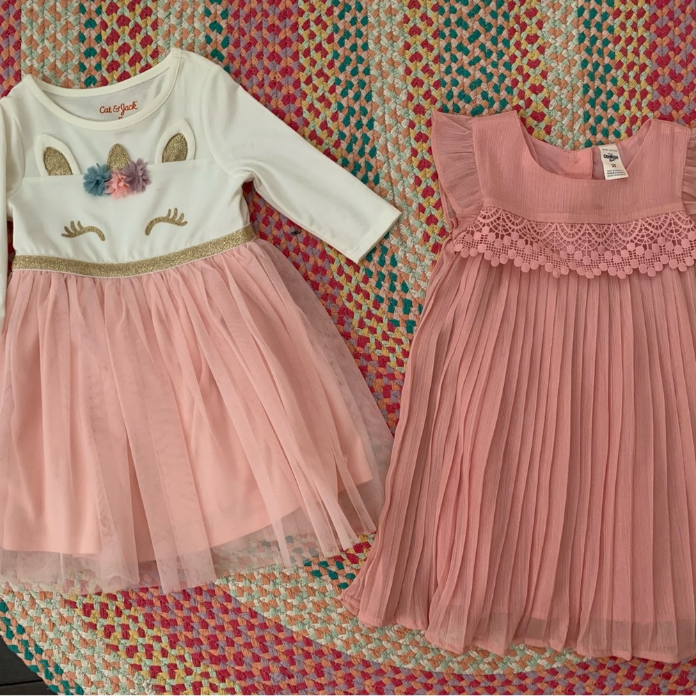 -2 2T OshKosh and Cat & Jack Dresses